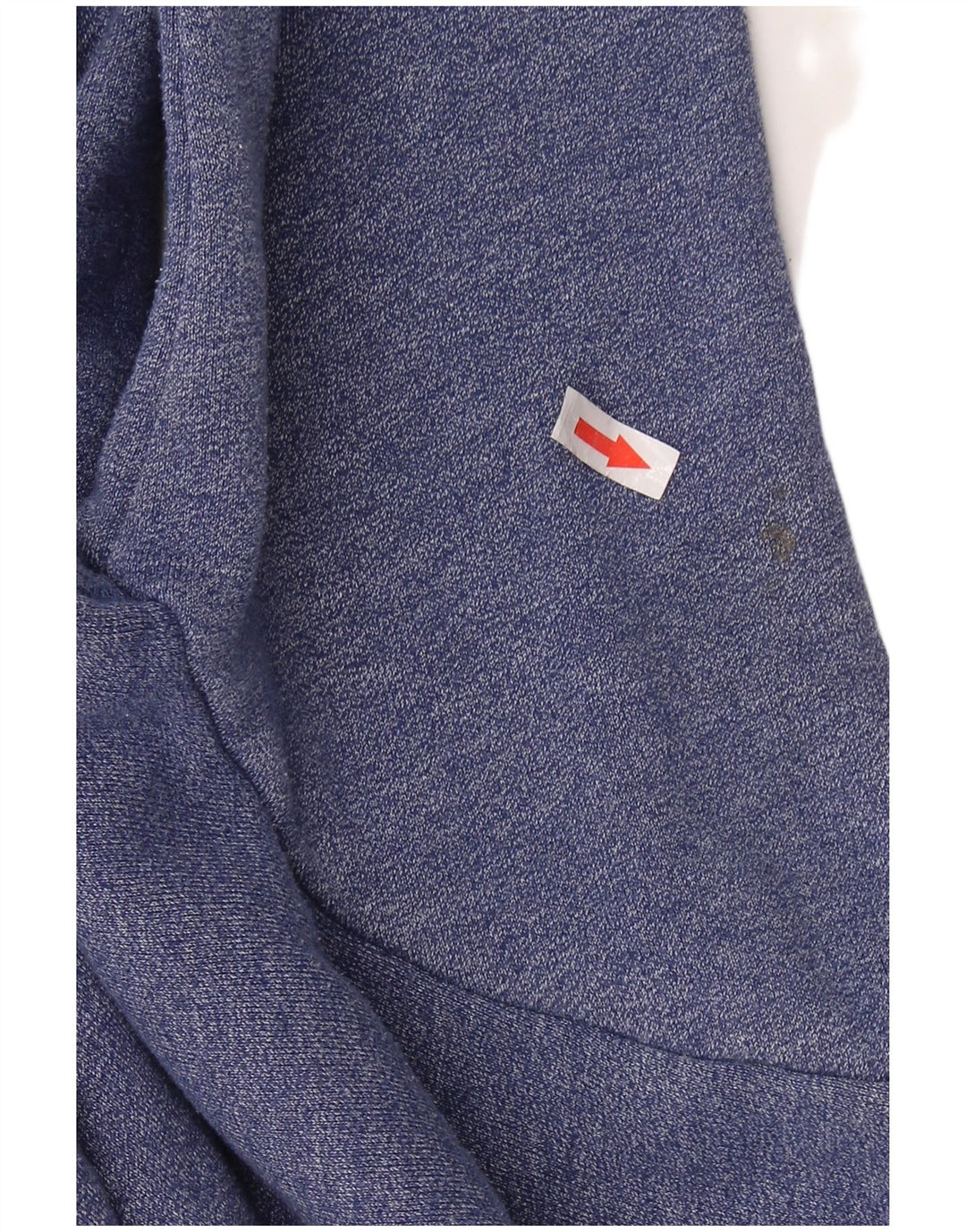 Maglione con cappuccio e zip grafica da uomo SUPERDRY piccolo in cotone blu