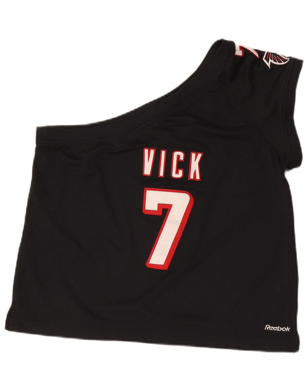Top Reebok da donna Vick Atlanta Falcons corto monospalla UK 18 XL nero