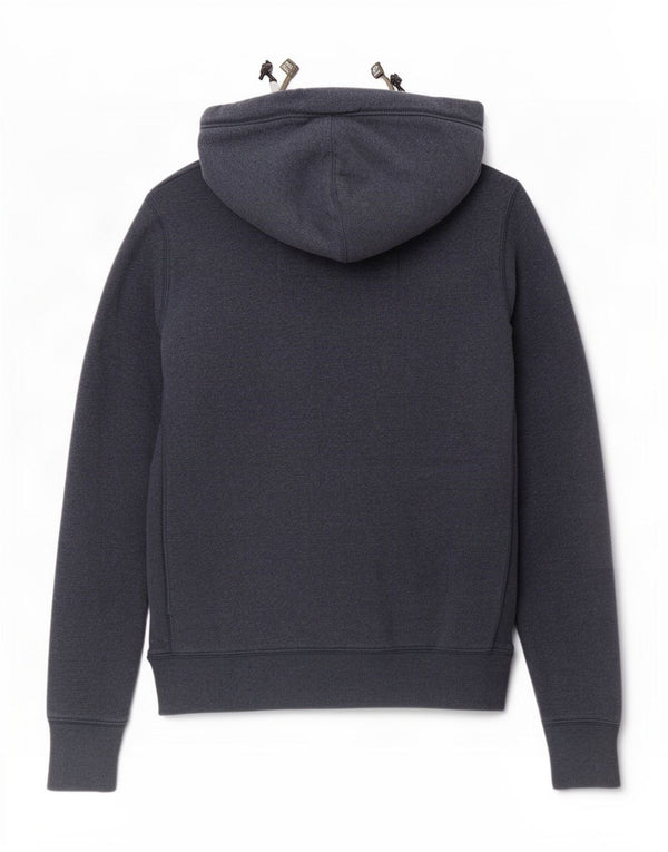Felpa con cappuccio grafica da uomo Superdry Small in cotone blu navy