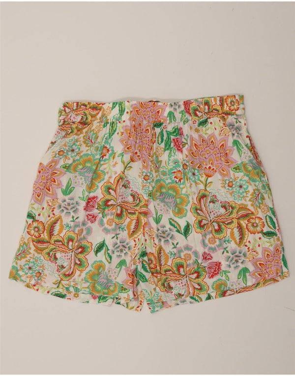 Pantaloncini casual da donna Fat Face UK 16 Large W34 Floreale multicolore