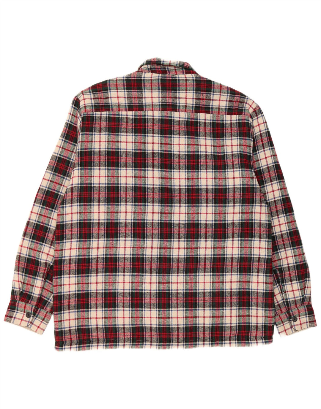 Piombo Camicia da uomo in flanella da boscaiolo XL in cotone a quadri multicolore