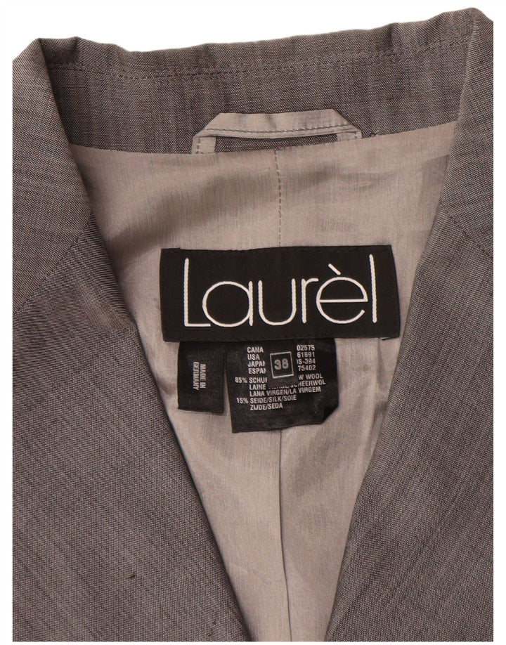 Giacca blazer doppiopetto da donna Laurel EU 38 grigio medio in lana vergine