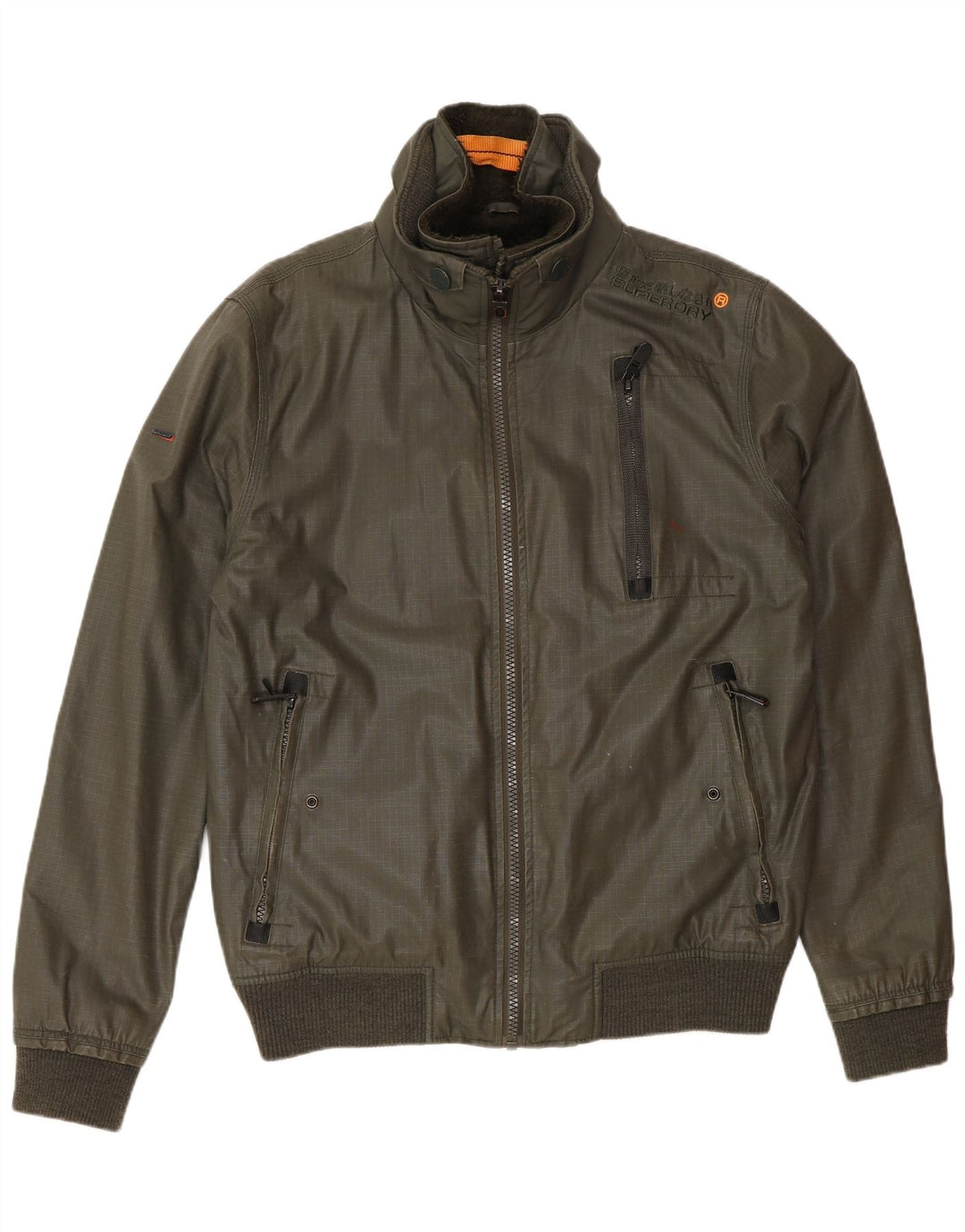 Giubbotto bomber da uomo Superdry UK 40 grande cotone kaki