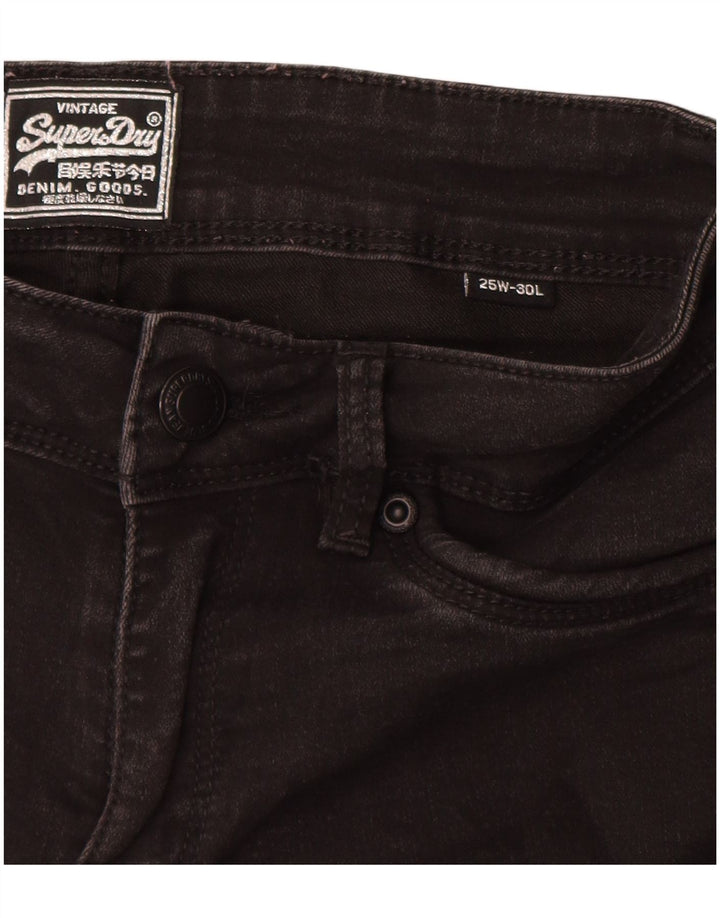 Jeans skinny da donna SUPERDRY W25 L30 cotone nero