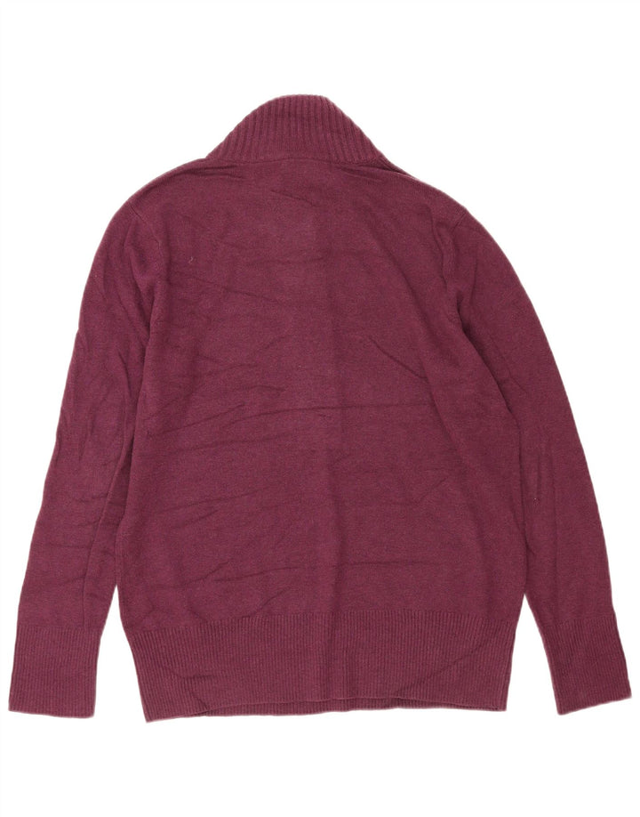 Eddie Bauer maglione da donna con collo a bottoni XL in cotone bordeaux