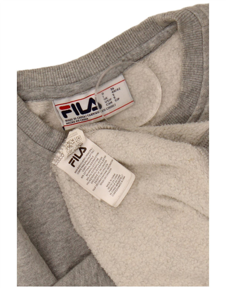 Felpa oversize da donna Fila Jumper UK 10 Small Cotone grigio