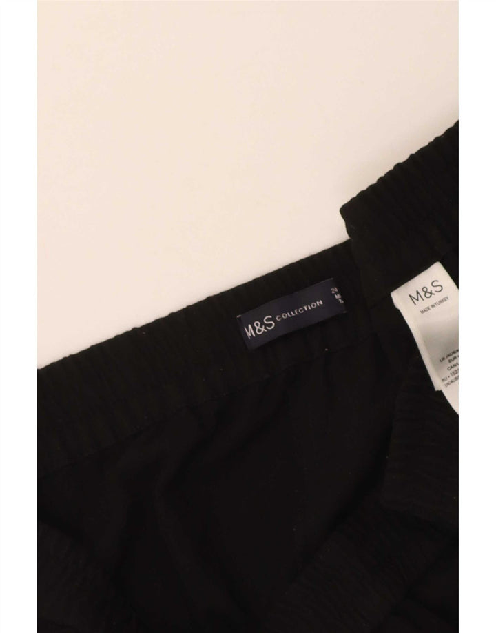 Pantaloni da tuta corti Marks & Spencer da donna UK 24 4XL Poliestere nero