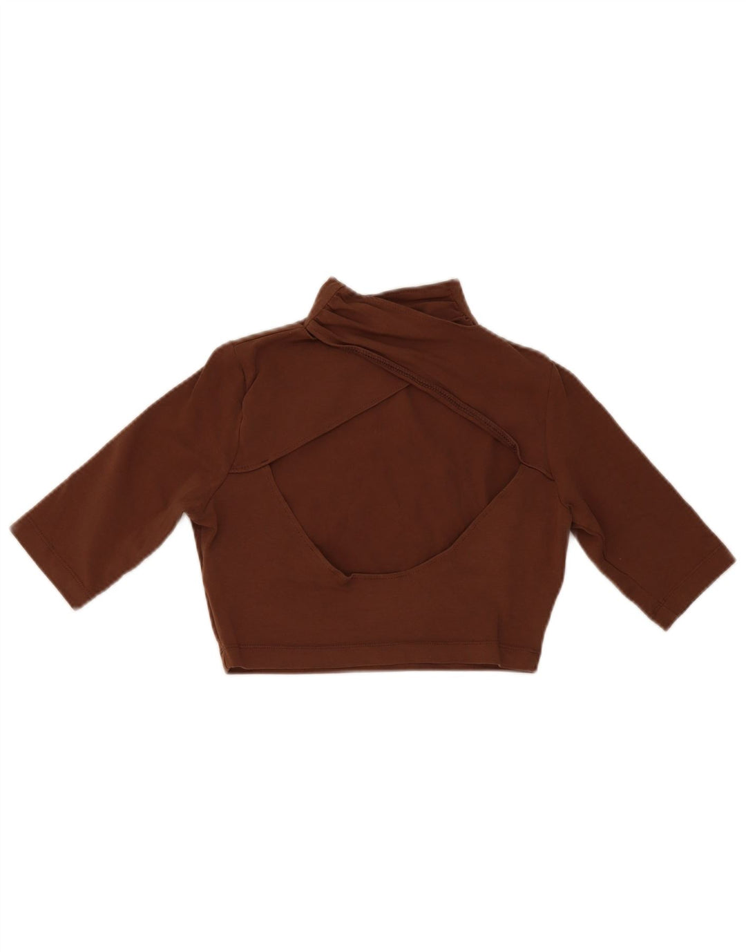 Top corto da donna Puma UK 10 piccolo cotone marrone