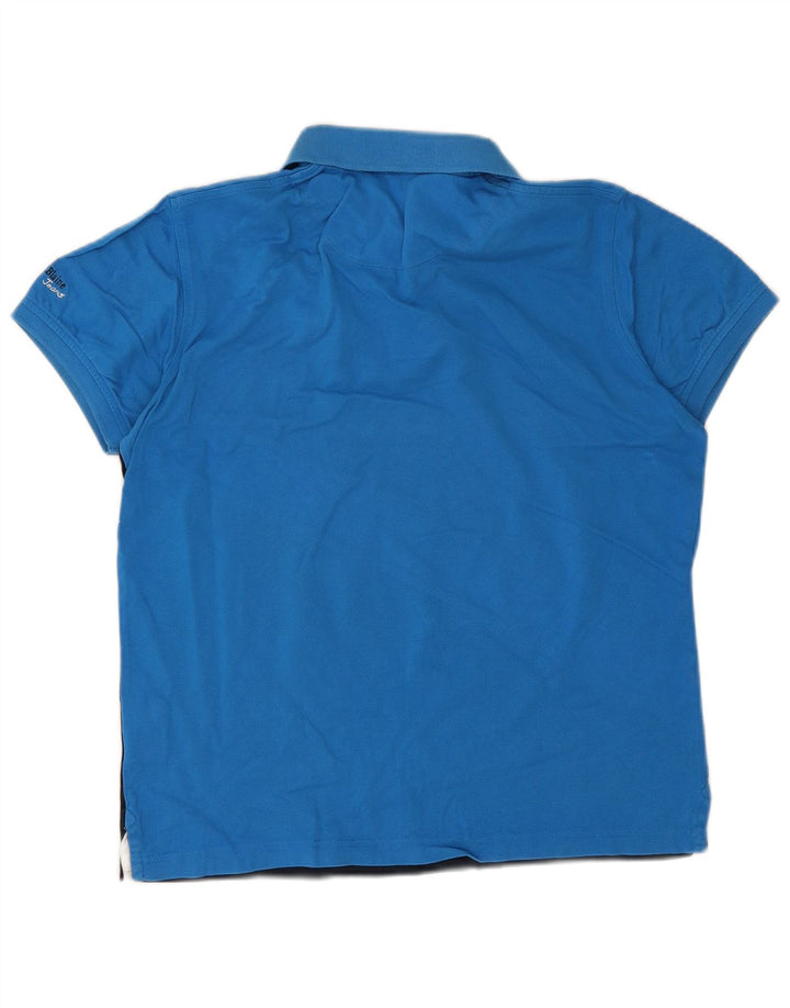 Polo da uomo Harmont & Blaine piccola in cotone color block blu