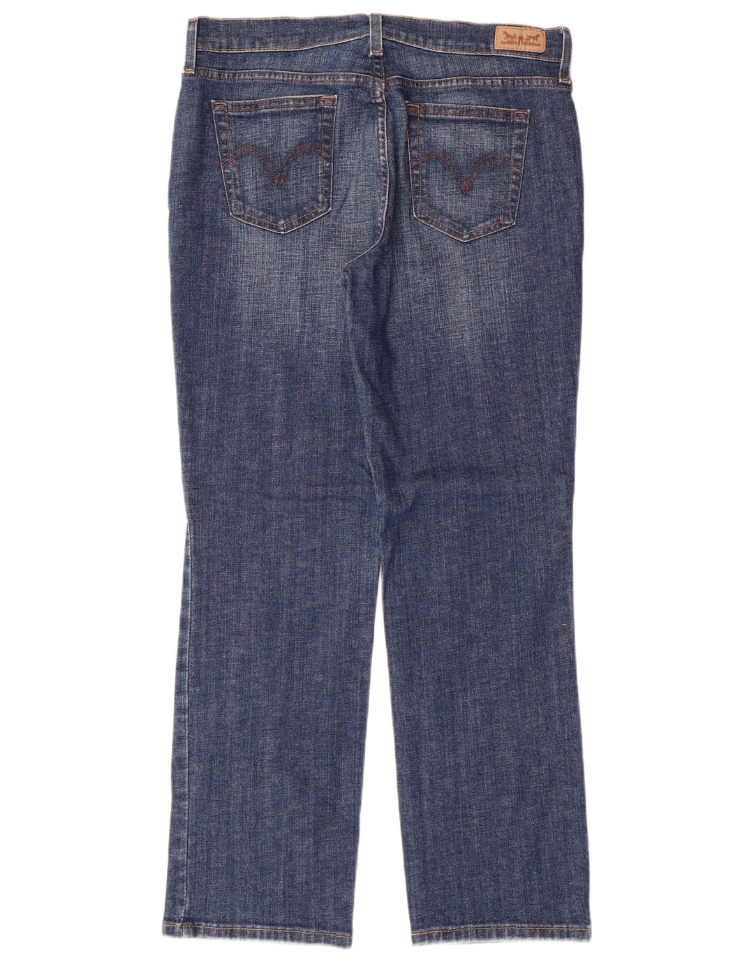 LEVI'S Jeans dritti da donna 505 US 10 Large W32 L30 Cotone blu