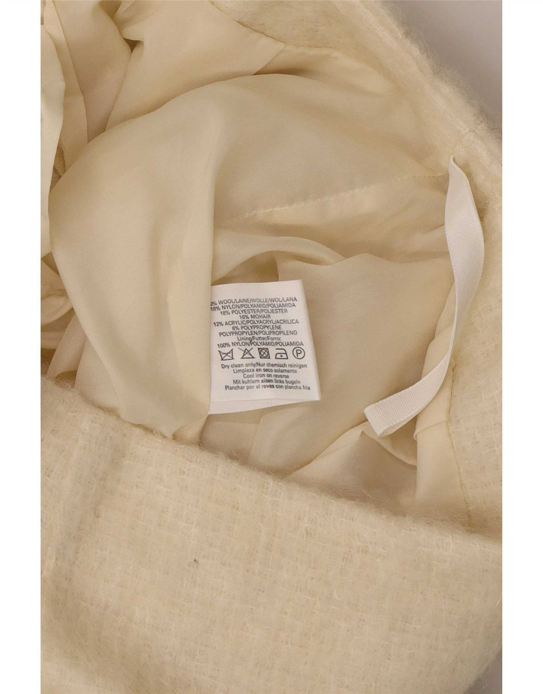 Topshop Minigonna in maglia da donna UK 12 Media W28 Beige Lana