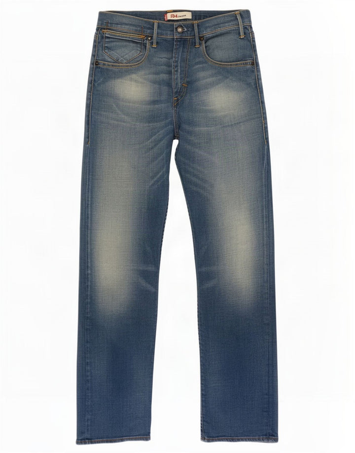 Levi's Uomo 504 Jeans dritti W34 L31 Blu