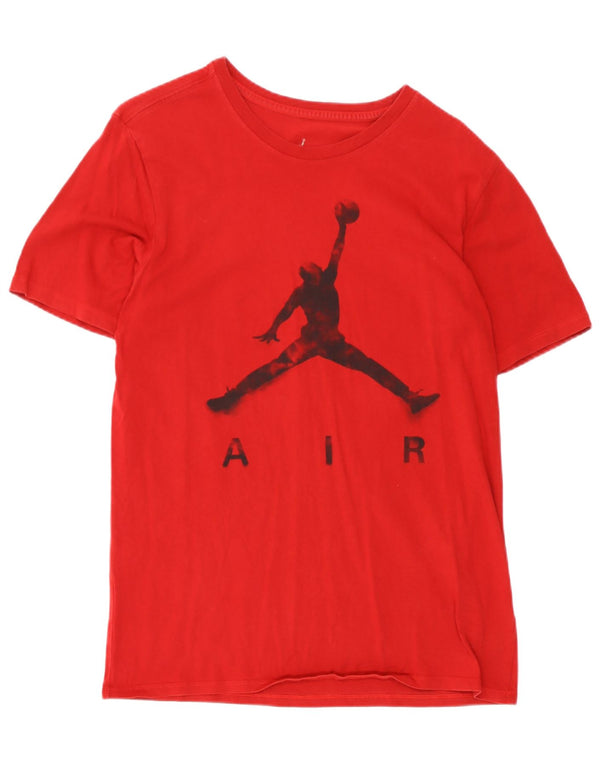 T-shirt grafica Jordan Air da uomo, rossa media