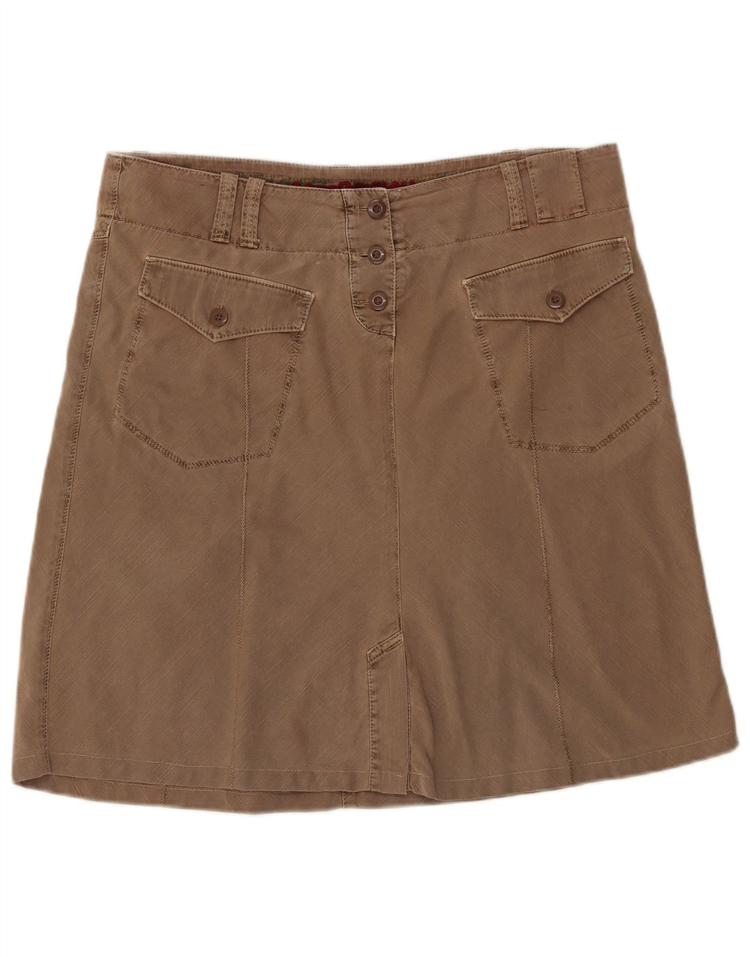 Gonna a trapezio da donna Napapijri IT 46 grande W36 cotone beige