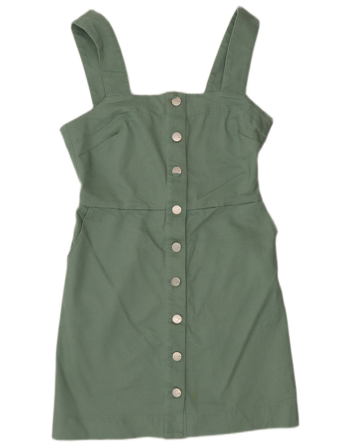 Abito scamiciato da donna Oasis UK 12 Cotone verde medio