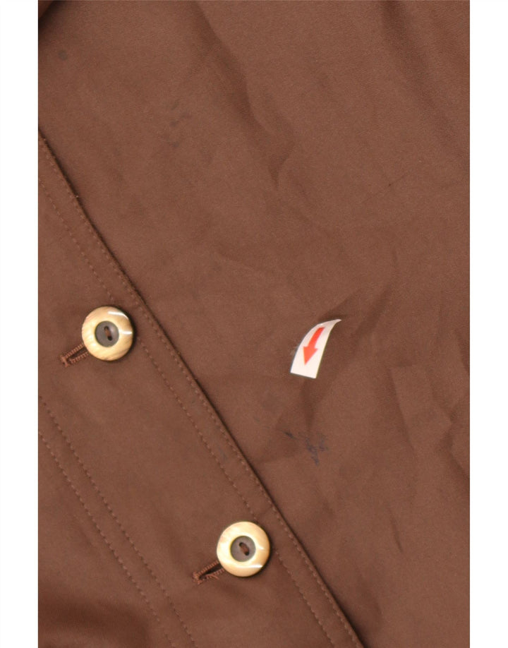 Trench da donna Claude Havrey UK 14 grande poliestere marrone