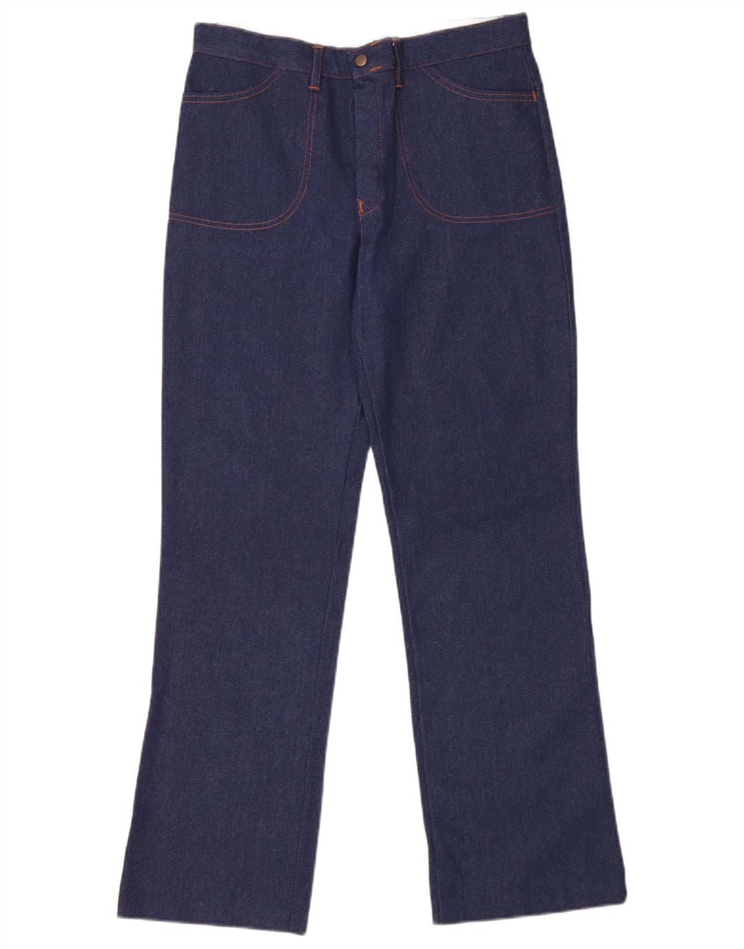 Jeans vintage a gamba larga da donna W32 L31 blu navy