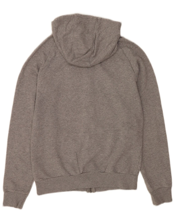 Maglione con cappuccio e zip da donna Adidas UK 14 Cotone grigio medio