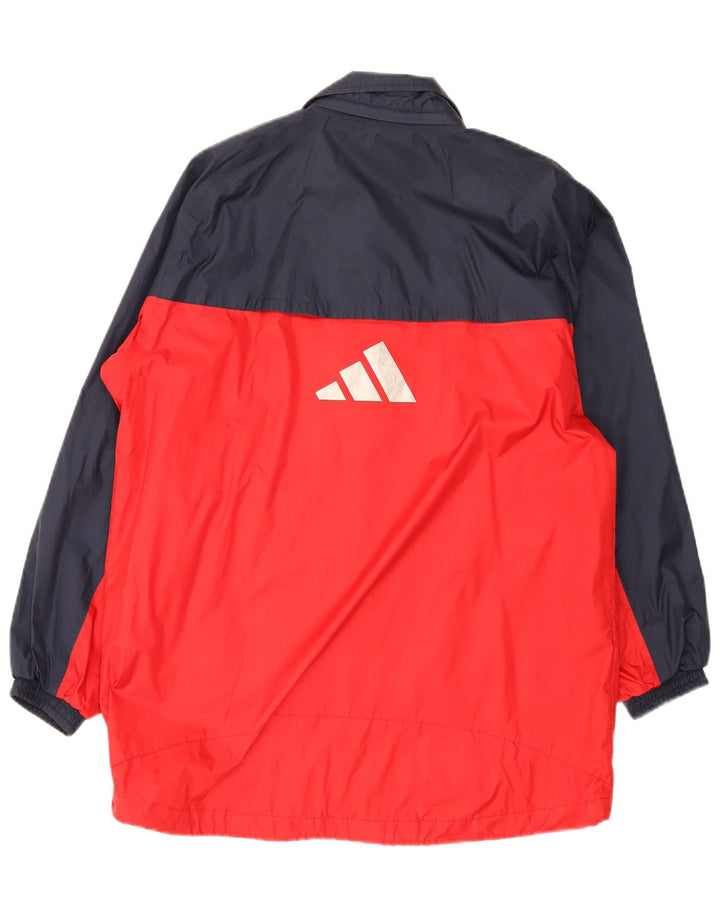 Impermeabile Adidas Ragazzo 15-16 anni Blu Navy Colourblock Polycloruro