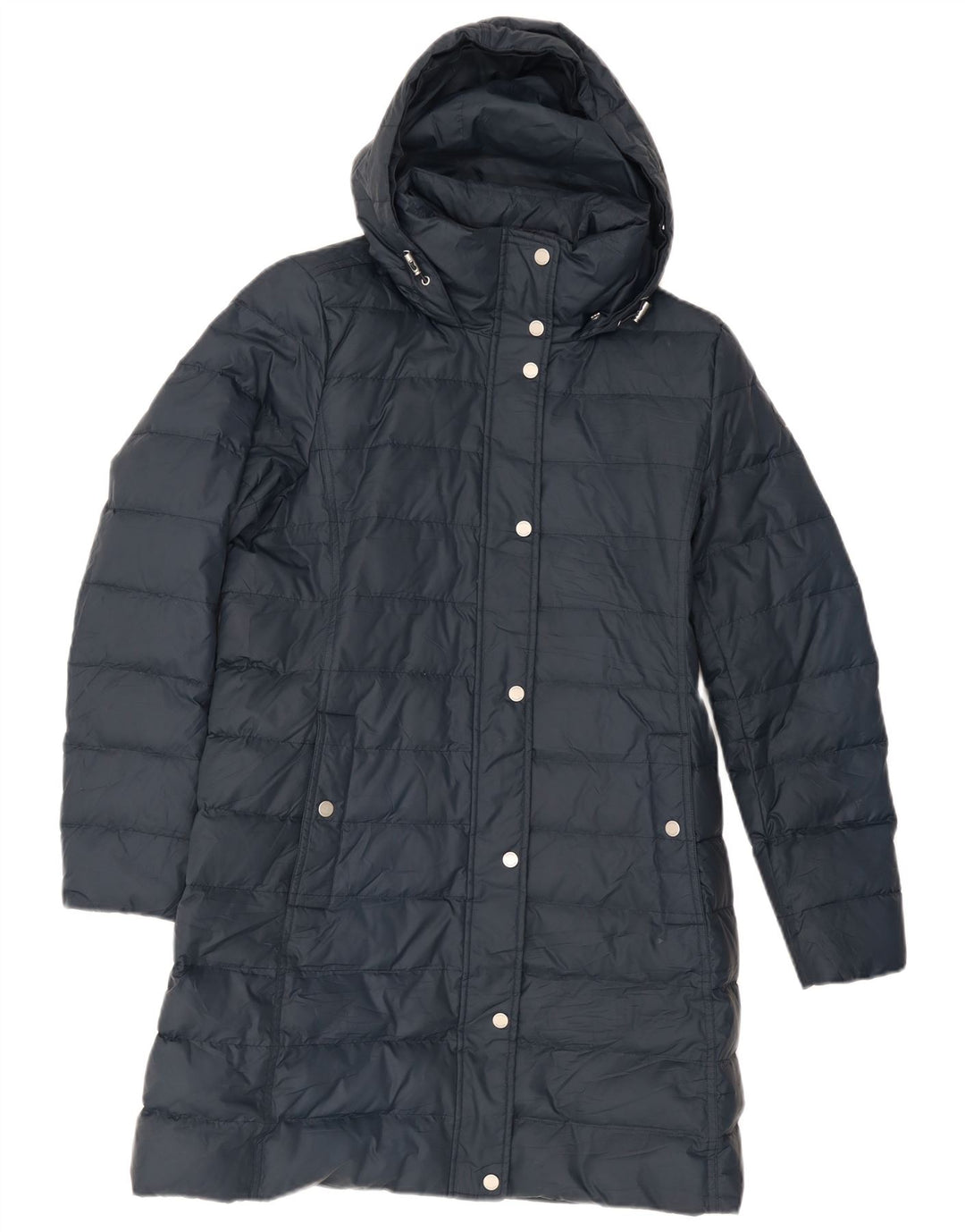 Cappotto imbottito con cappuccio da donna Tommy Hilfiger UK 16 grande poliestere blu navy