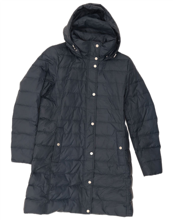 Cappotto imbottito con cappuccio da donna Tommy Hilfiger UK 16 grande poliestere blu navy