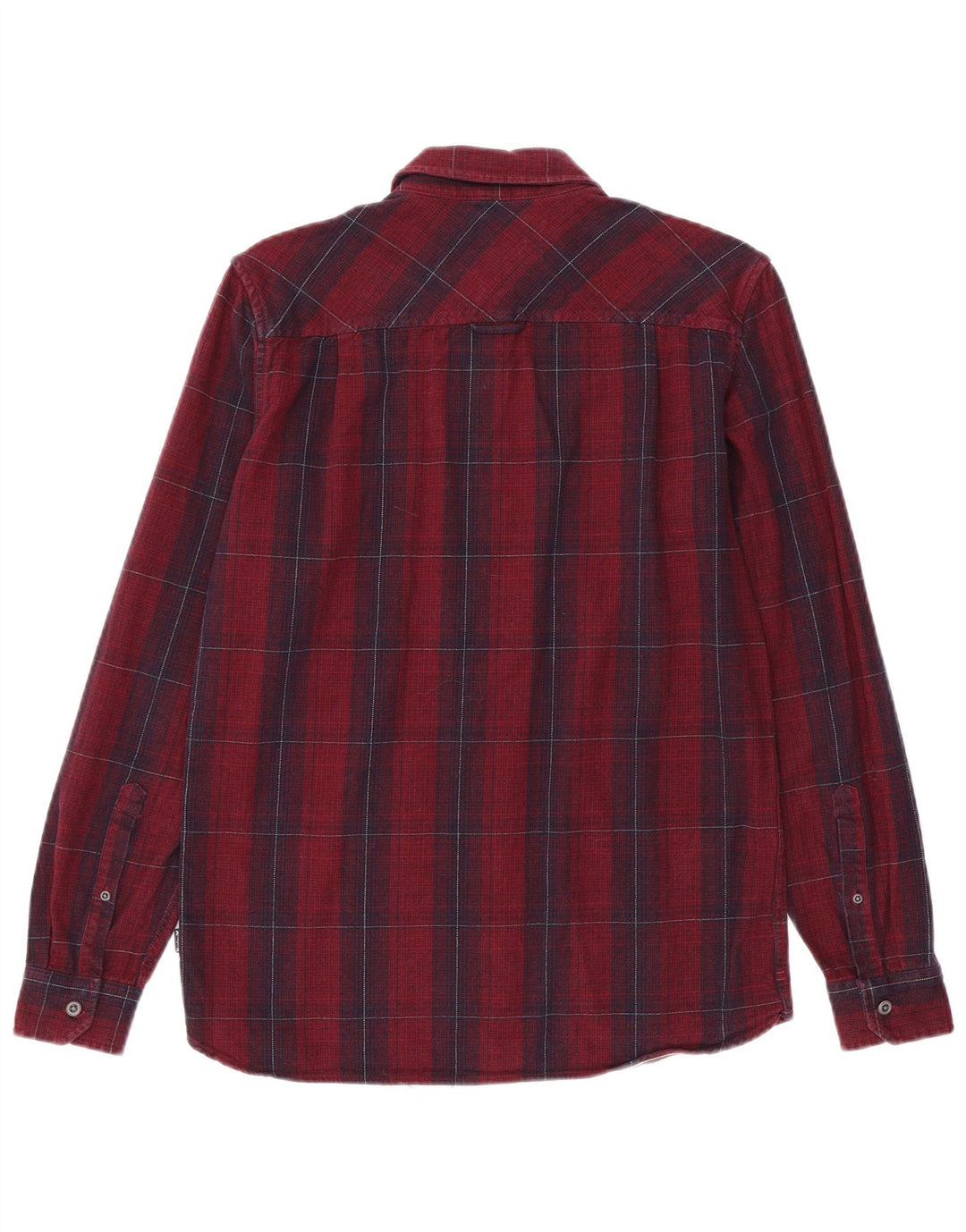 Camicia Hurley da uomo in flanella dal taglio classico, in cotone a quadri marroni piccoli