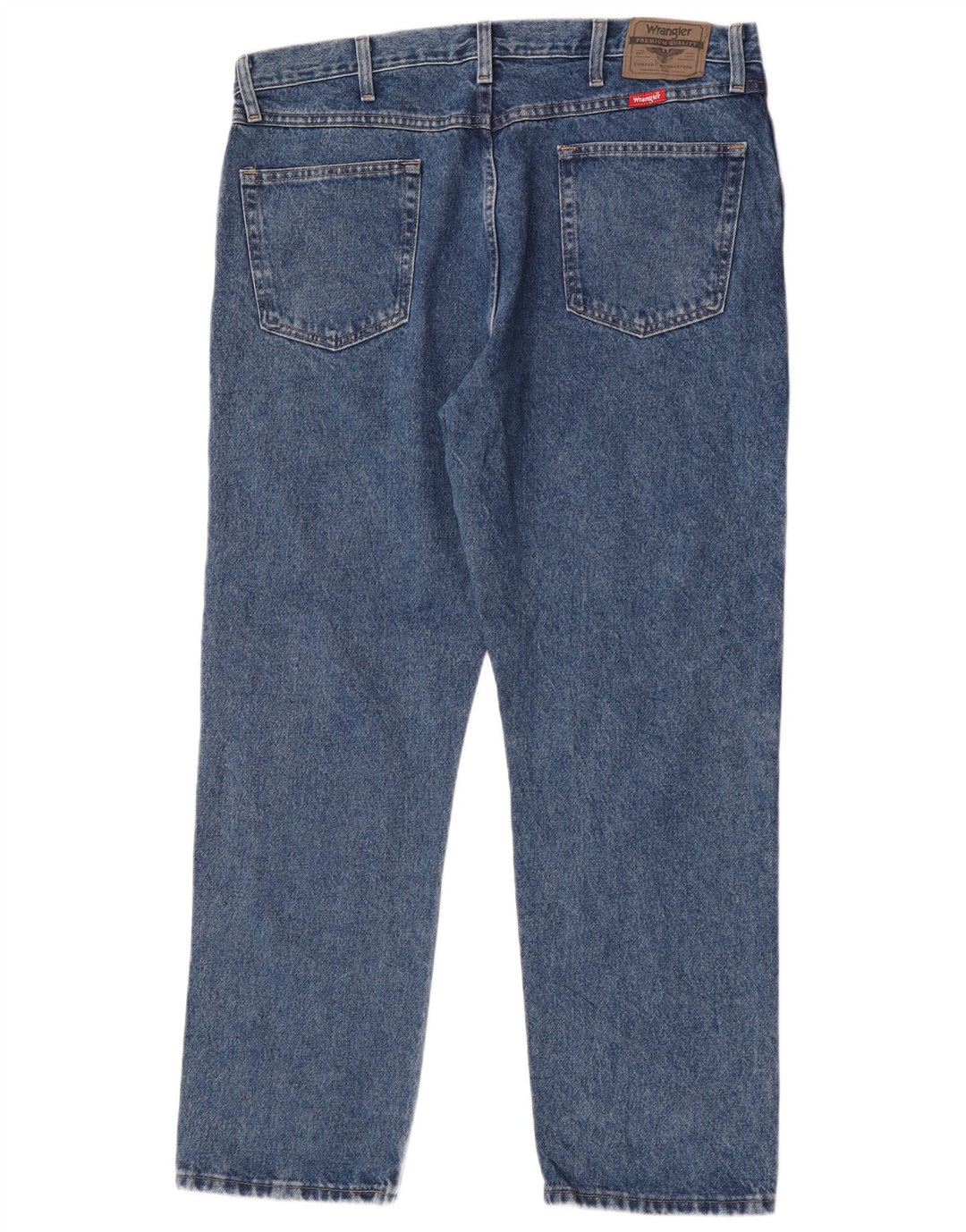 Jeans dritti da uomo Wrangler vestibilità regolare W38 L30 cotone blu