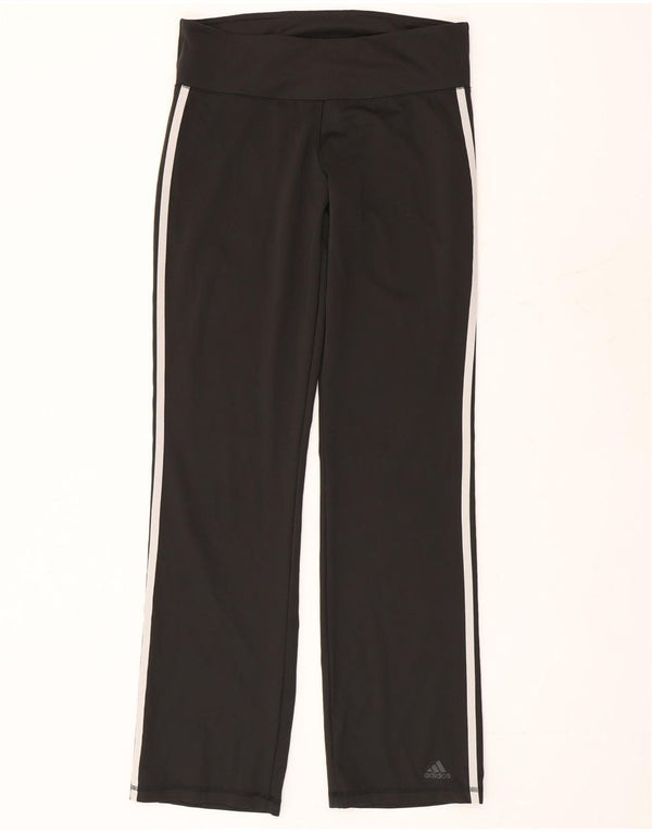 Pantaloni della tuta Adidas Climalite da donna UK 12/14 Medio Nero
