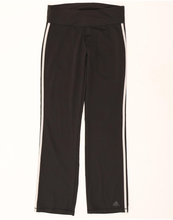 Pantaloni della tuta Adidas Climalite da donna UK 12/14 Medio Nero