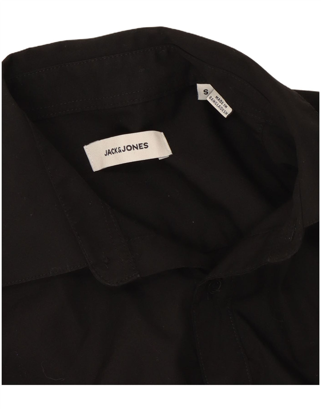 Camicia da uomo Jack & Jones piccola in cotone nero