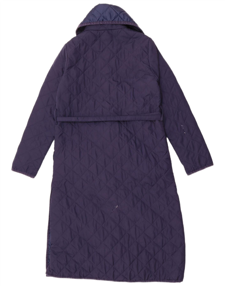 Cappotto trapuntato da donna Monsoon UK 10 piccolo poliestere blu