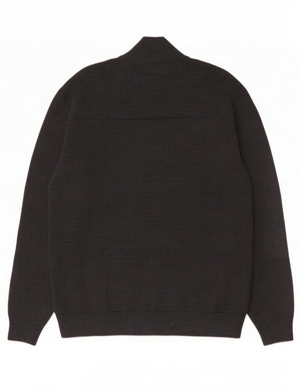 Maglione cardigan da uomo Marks & Spencer in cotone grigio medio