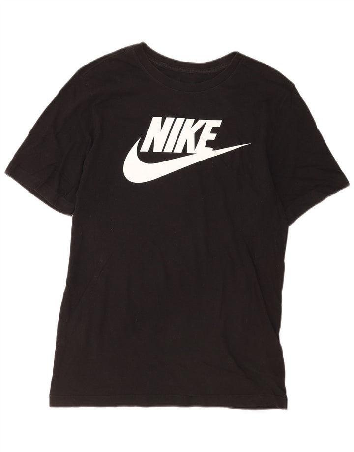T-shirt grafica da uomo Nike Top Small in cotone nero