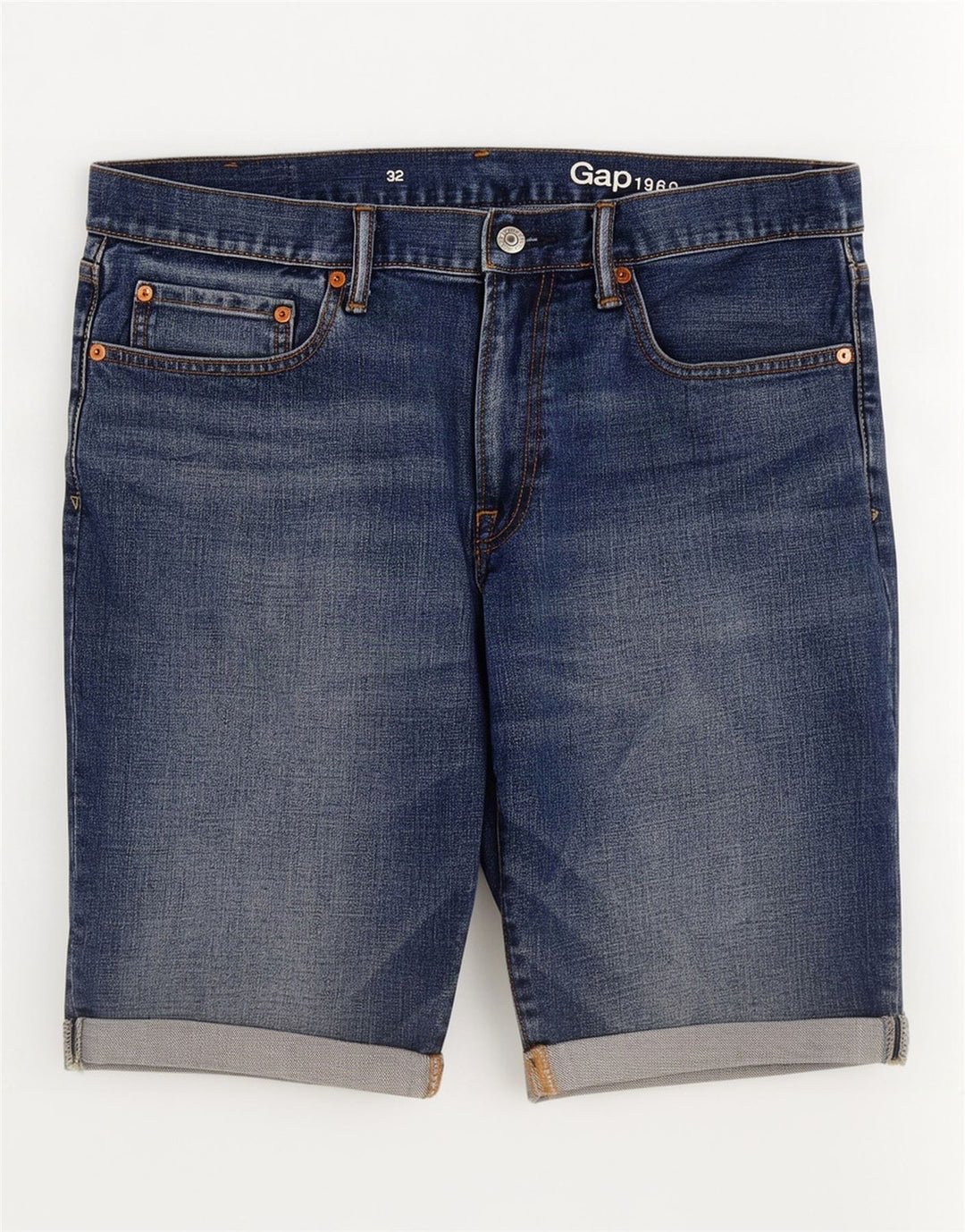 Pantaloncini di jeans da donna Gap W32 Large in cotone blu