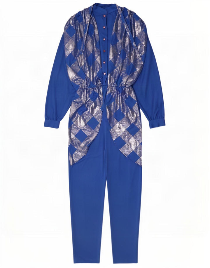 Tuta Donna Anna Lugli IT 42 Poliestere geometrico Blu Medio
