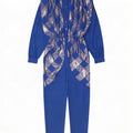 Tuta Donna Anna Lugli IT 42 Poliestere geometrico Blu Medio