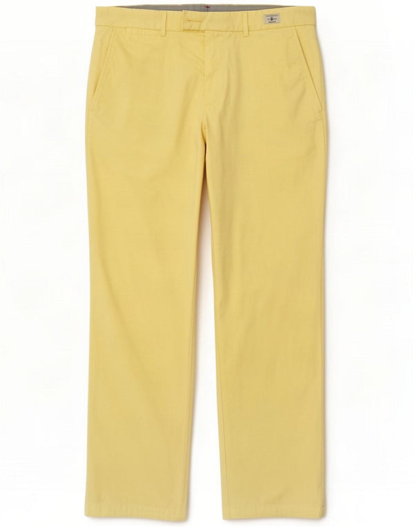 Tommy Hilfiger Mens Straight Chino Trousers W34 L32 Yellow Cotton