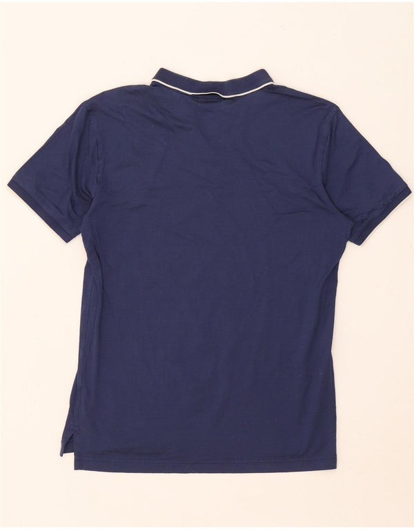 Polo da uomo Gant in cotone a righe medie blu navy