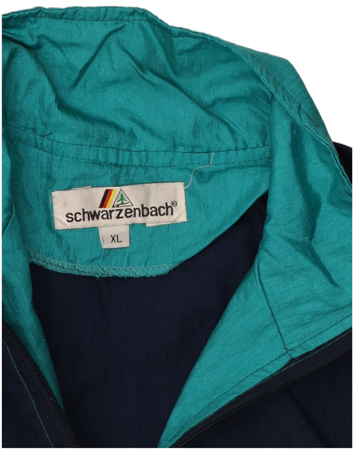 Giacca da tuta da uomo VINTAGE XL blu color block