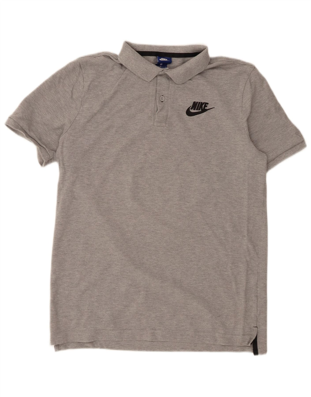 Polo Nike da uomo in cotone grigio medio
