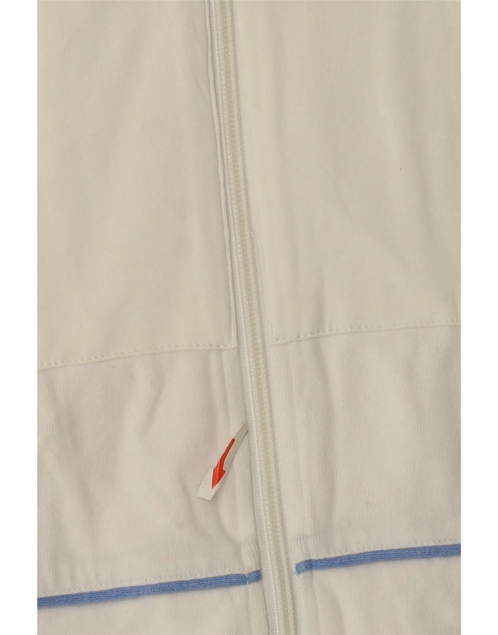 Giacca Top Tuta Adidas Bambina 11-12 Anni Media Cotone Bianco