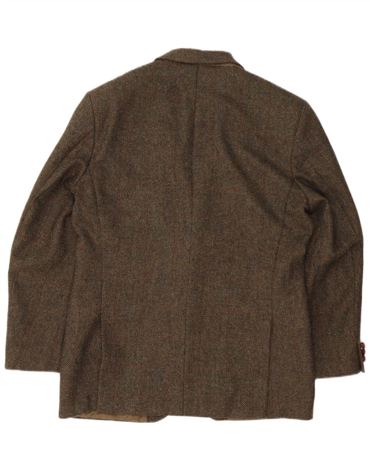 Giacca blazer a 2 bottoni da uomo Marks & Spencer UK 40 grande motivo kaki