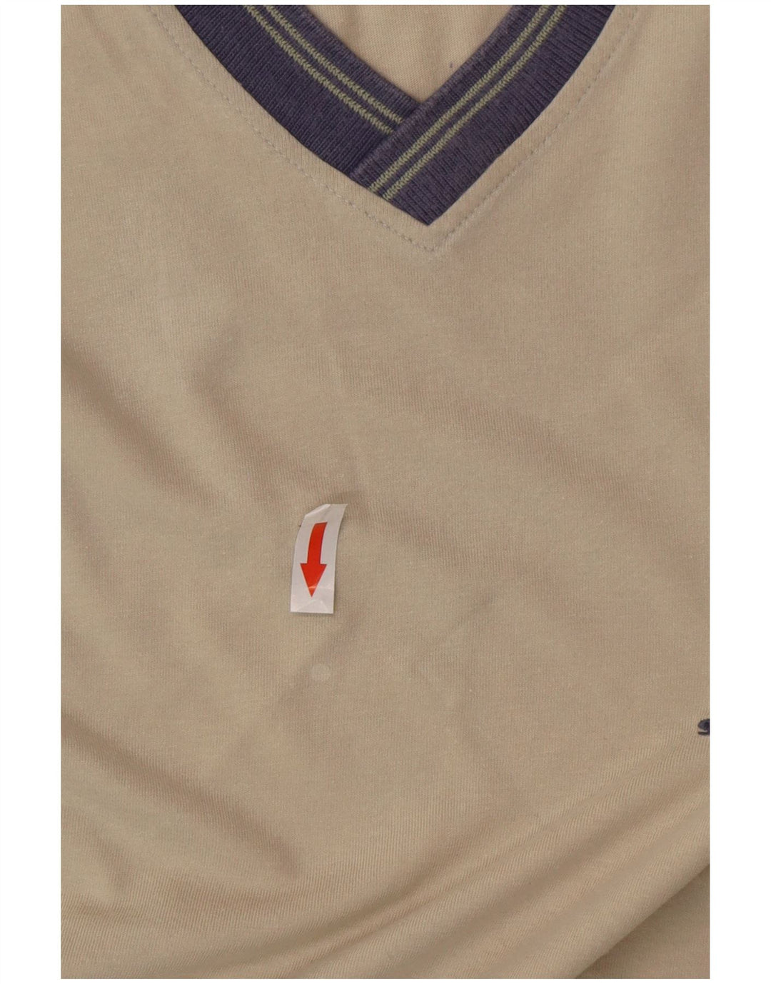 T-shirt da uomo Sergio Tacchini Top Large in cotone color block beige