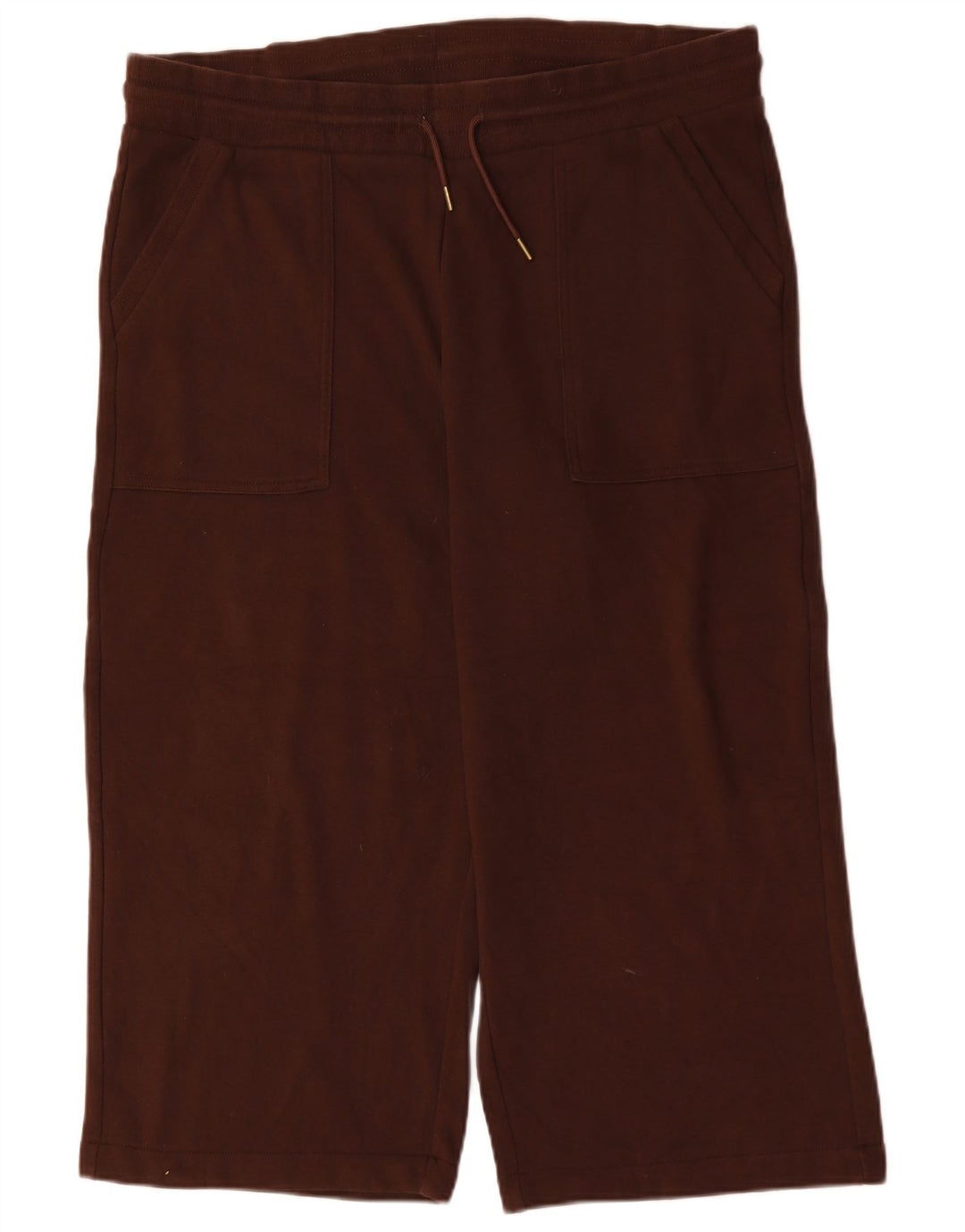 Pantaloni da tuta corti Marks & Spencer da donna UK 22 3XL Poliestere marrone