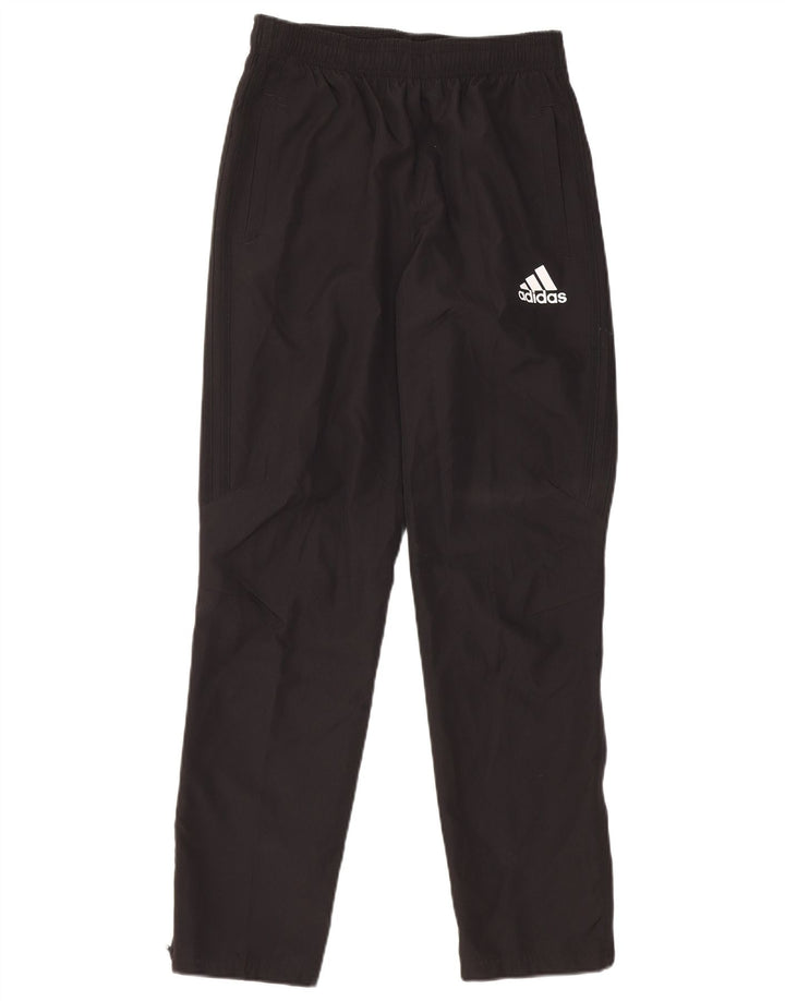 Pantaloni della tuta Adidas Climalite da ragazzo 13-14 anni in poliestere nero
