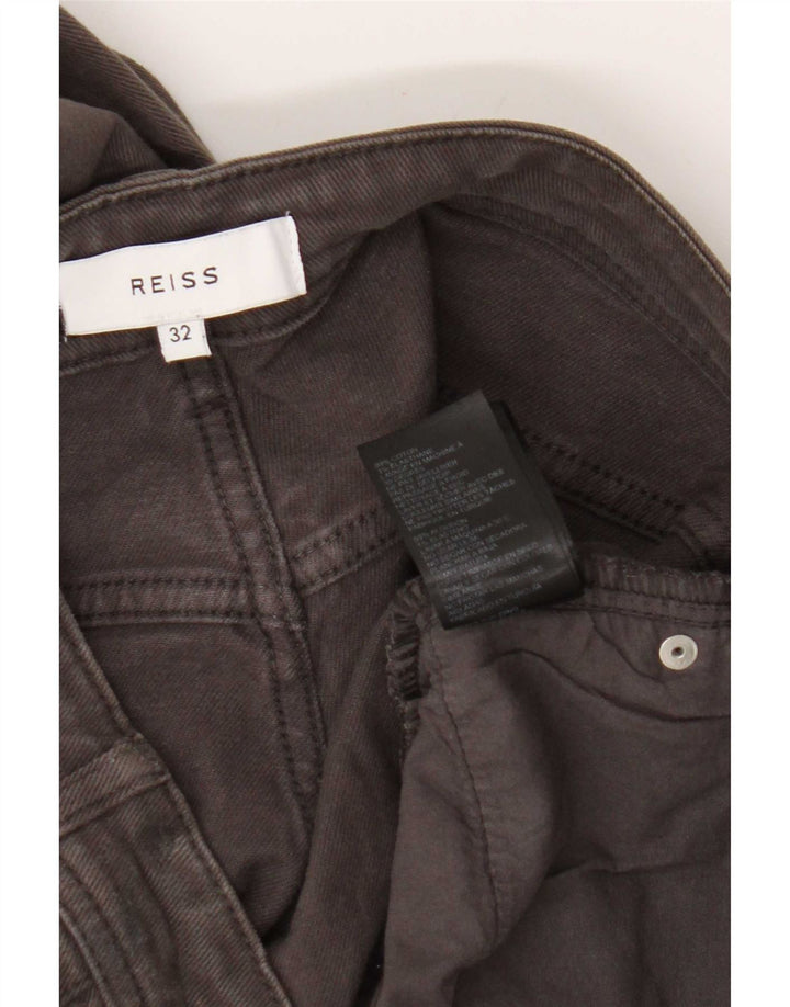 Jeans slim da uomo Reiss W32 L32 cotone grigio
