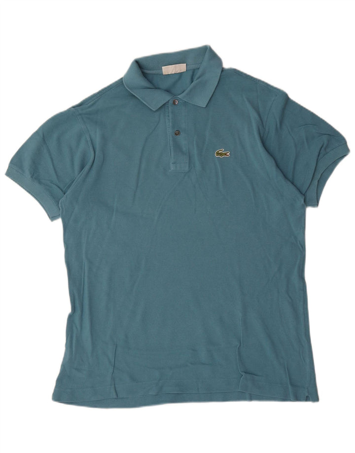 Polo da uomo Lacoste taglia 4 in cotone blu medio