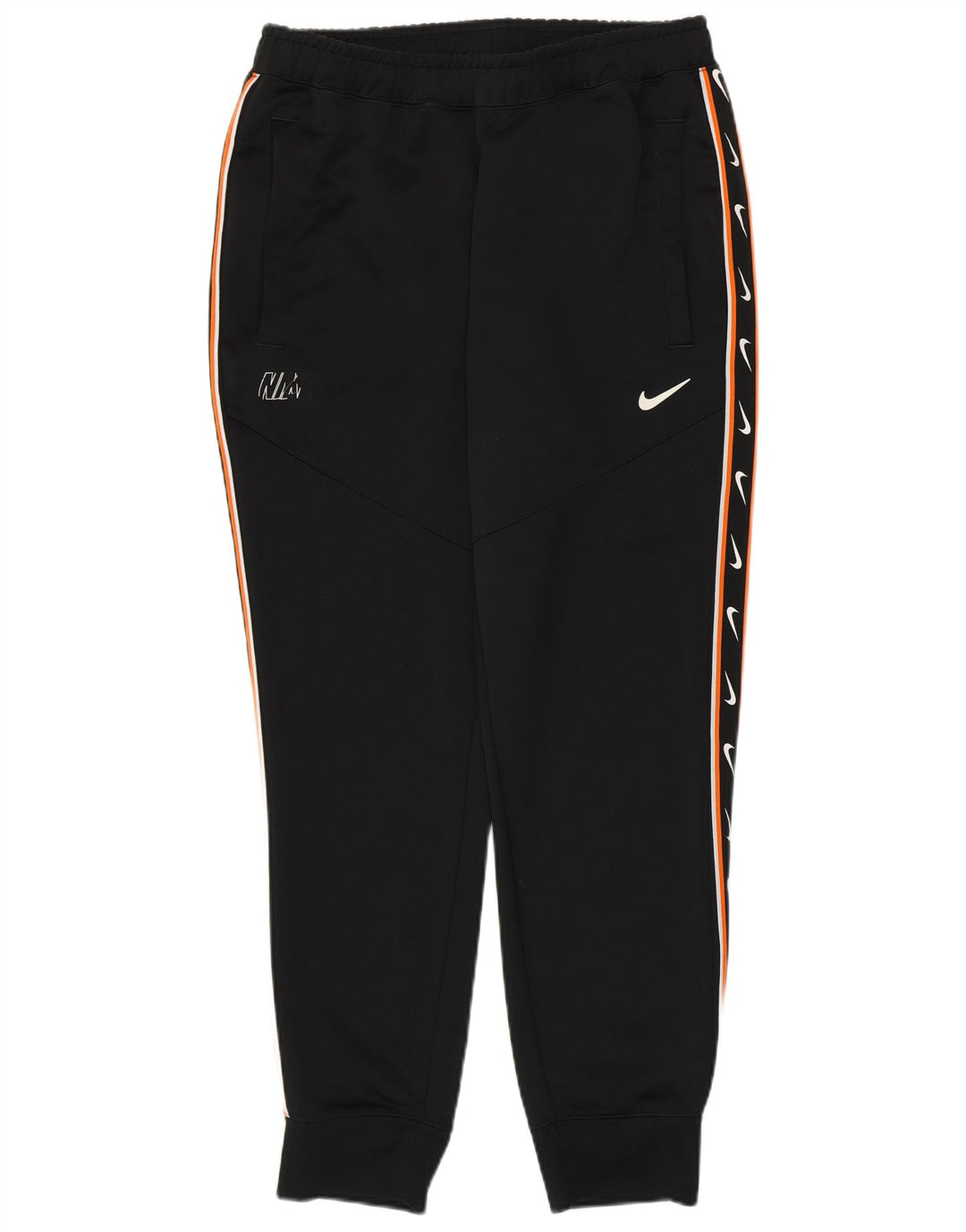 Pantaloni da tuta con grafica Nike da donna Pantaloni da jogging UK 14 Medium Nero Poliestere