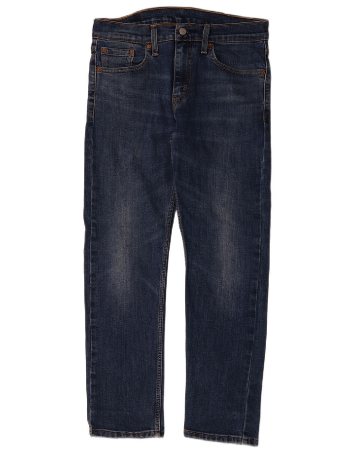LEVI'S Jeans da uomo 502 affusolati W30 L30 in cotone blu