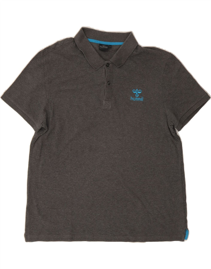 HUMMEL Mens Polo Shirt 2XL Grey Vintage Hummel and Second-Hand Hummel from Messina Hembry 